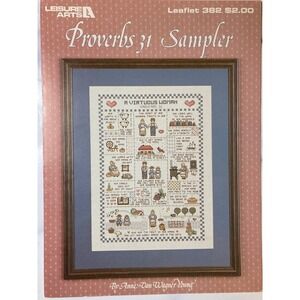 Leisure Arts Proverbs 31 Sampler Cross Stitch Leaflet 382